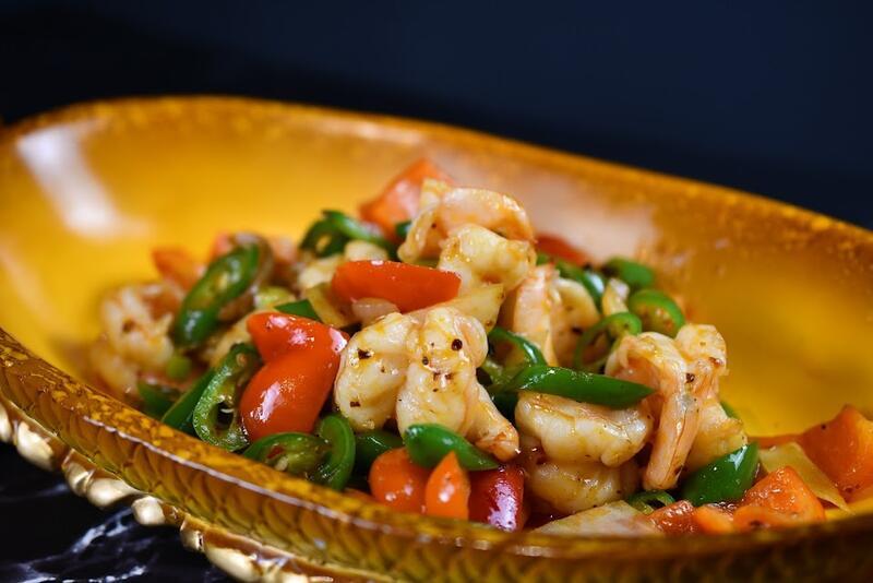 Three Peppers Shrimp (spicy)
